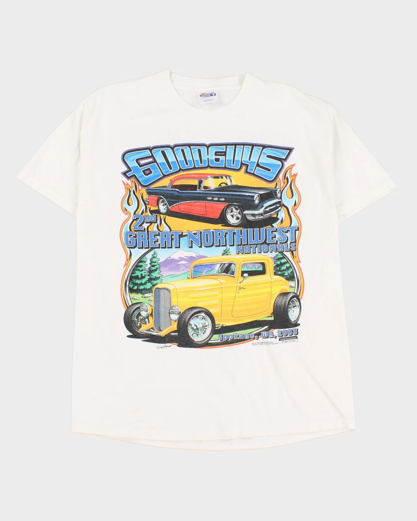 00s Car Graphic T-Shirt - L