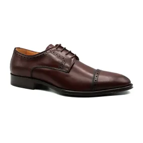 25-530-BRG GIOVANNI Italian Calfskin Lace Up, Burgundy