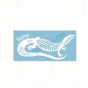 Ackie Monitor Decal, Waterproof Vinyl Decal, Cute Reptile Gift