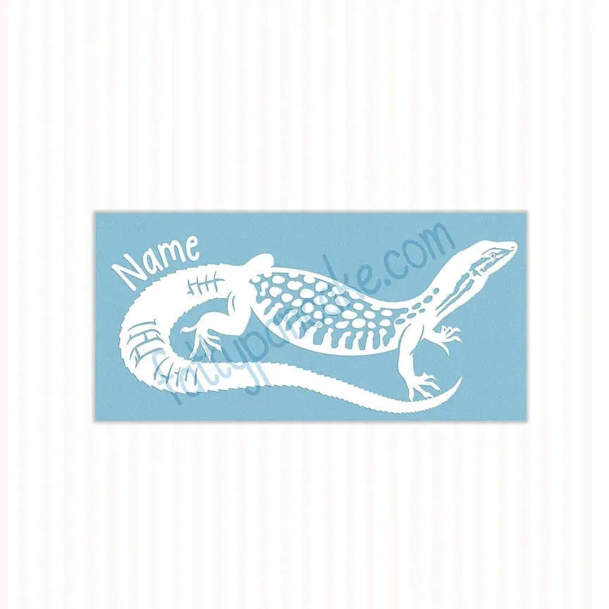 Ackie Monitor Decal, Waterproof Vinyl Decal, Cute Reptile Gift