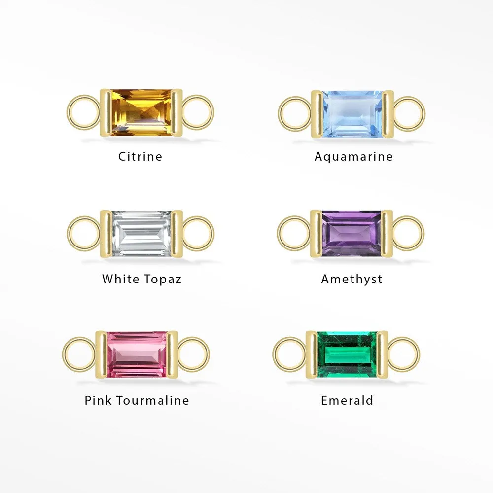 Baguette 5x3mm 14k Gold Connectors for Permanent Jewelry