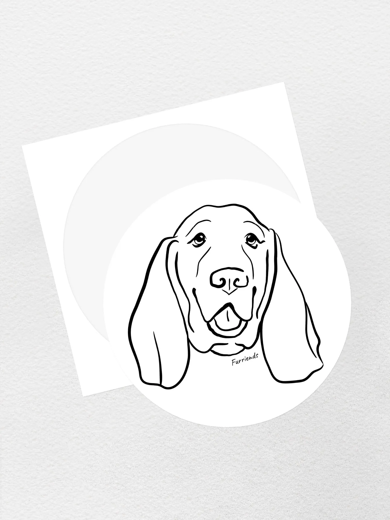 Basset Hound Sticker