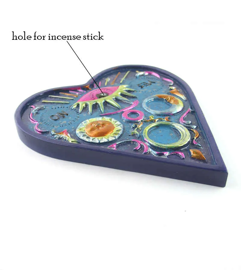 Colorful Ouija Planchette Incense Holder Ash Catcher