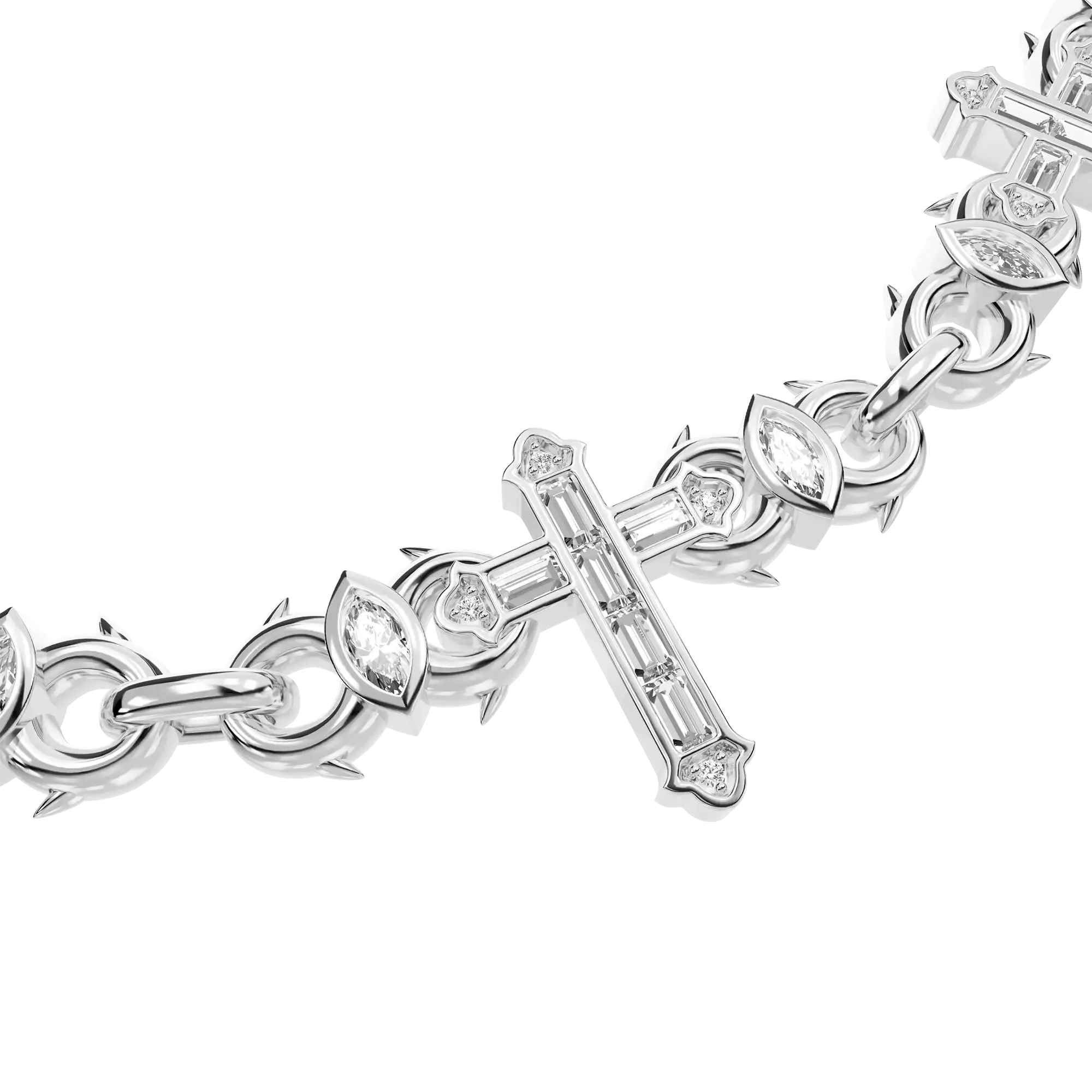 Cross Of Thorns Infinity Chain - 6mm