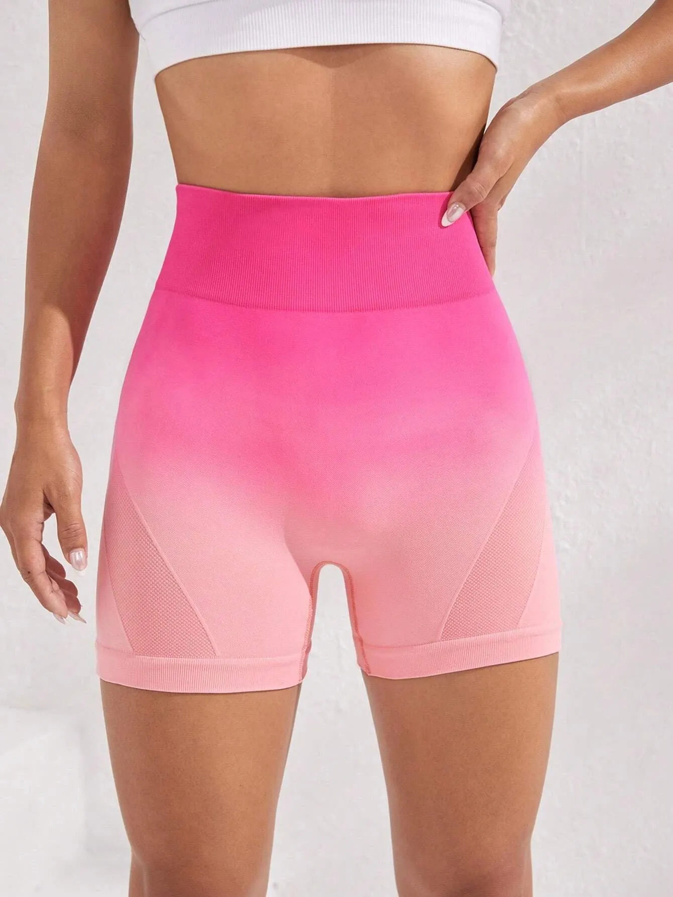 Elina Ombre Print Workout Shorts