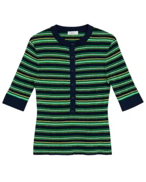 Fisher Top (Navy/Green Multi)