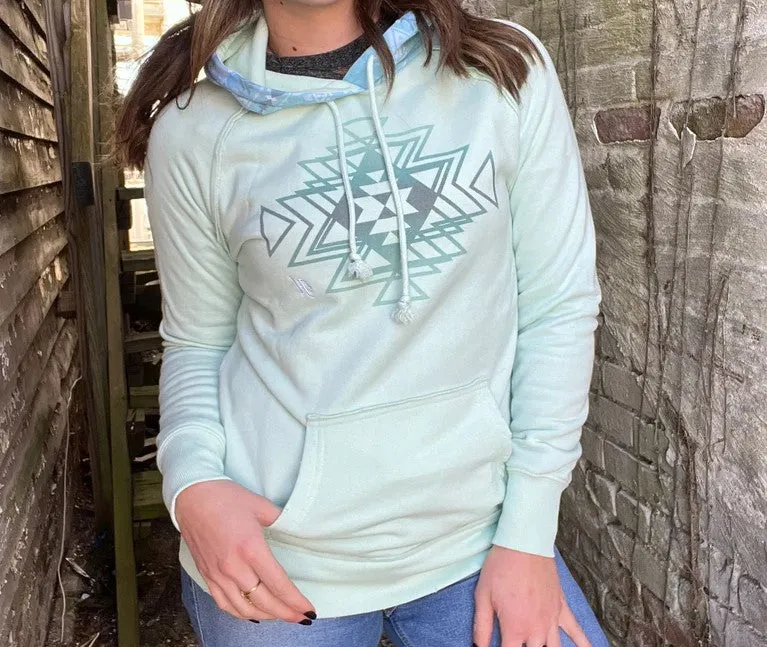 Girl's Hooey Chaparral Teal Hoodie