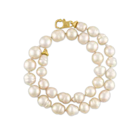 Golden South Sea Pearl Strand with Fibula Clasp