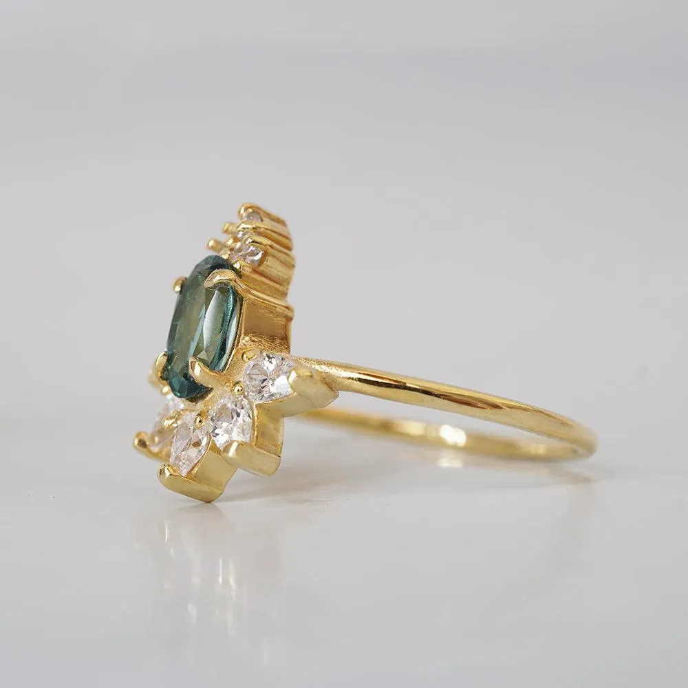 Limited Edition: Teal Tourmaline Berry Ring