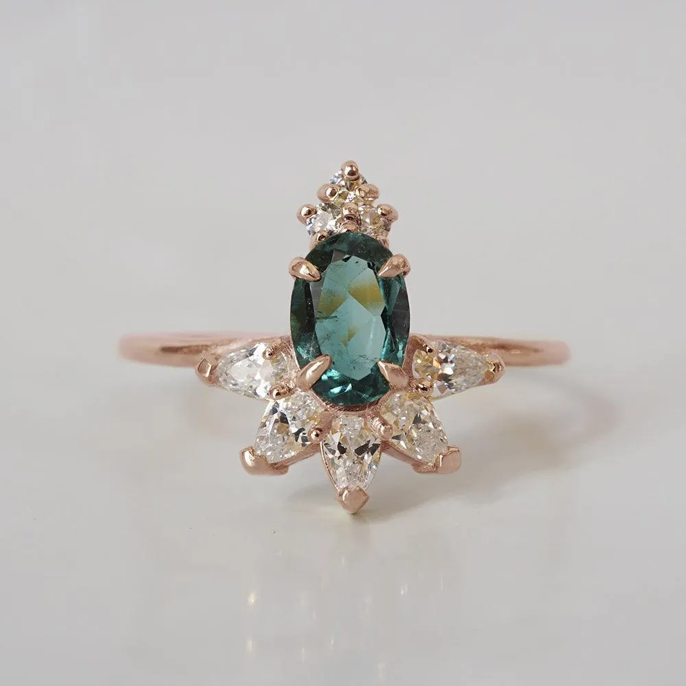 Limited Edition: Teal Tourmaline Berry Ring