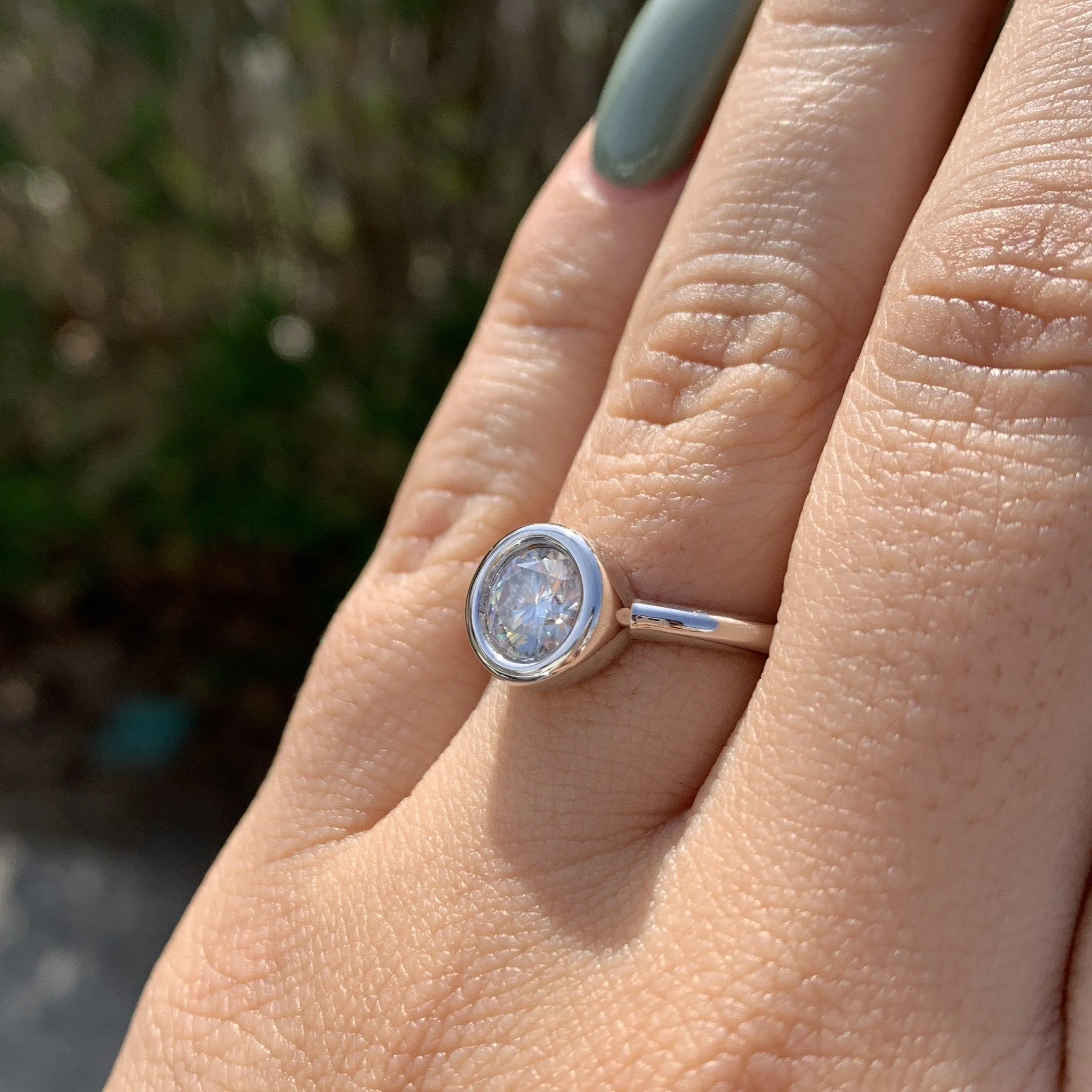 MINA MOISSANITE RING