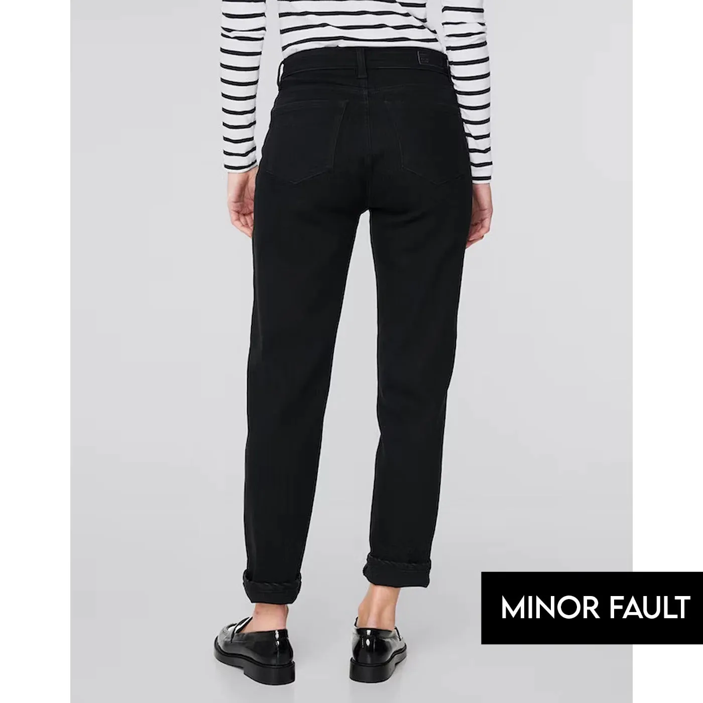 (Minor Fault) Black Mom Fit High Jeans