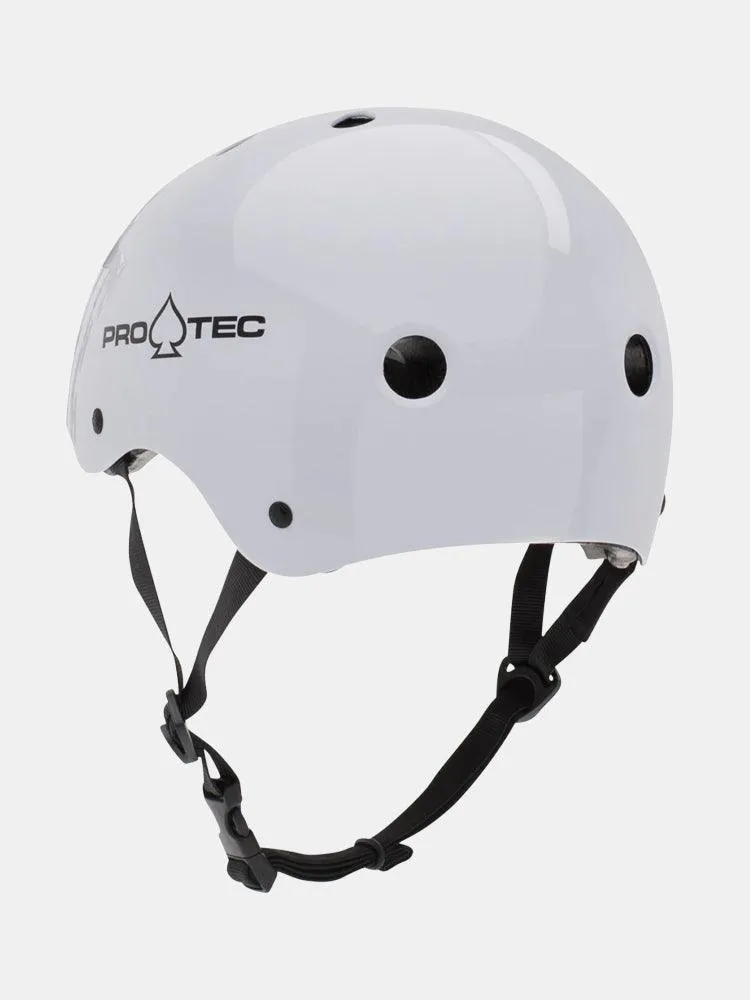 Protec Old School Certified Helmet - Gloss White