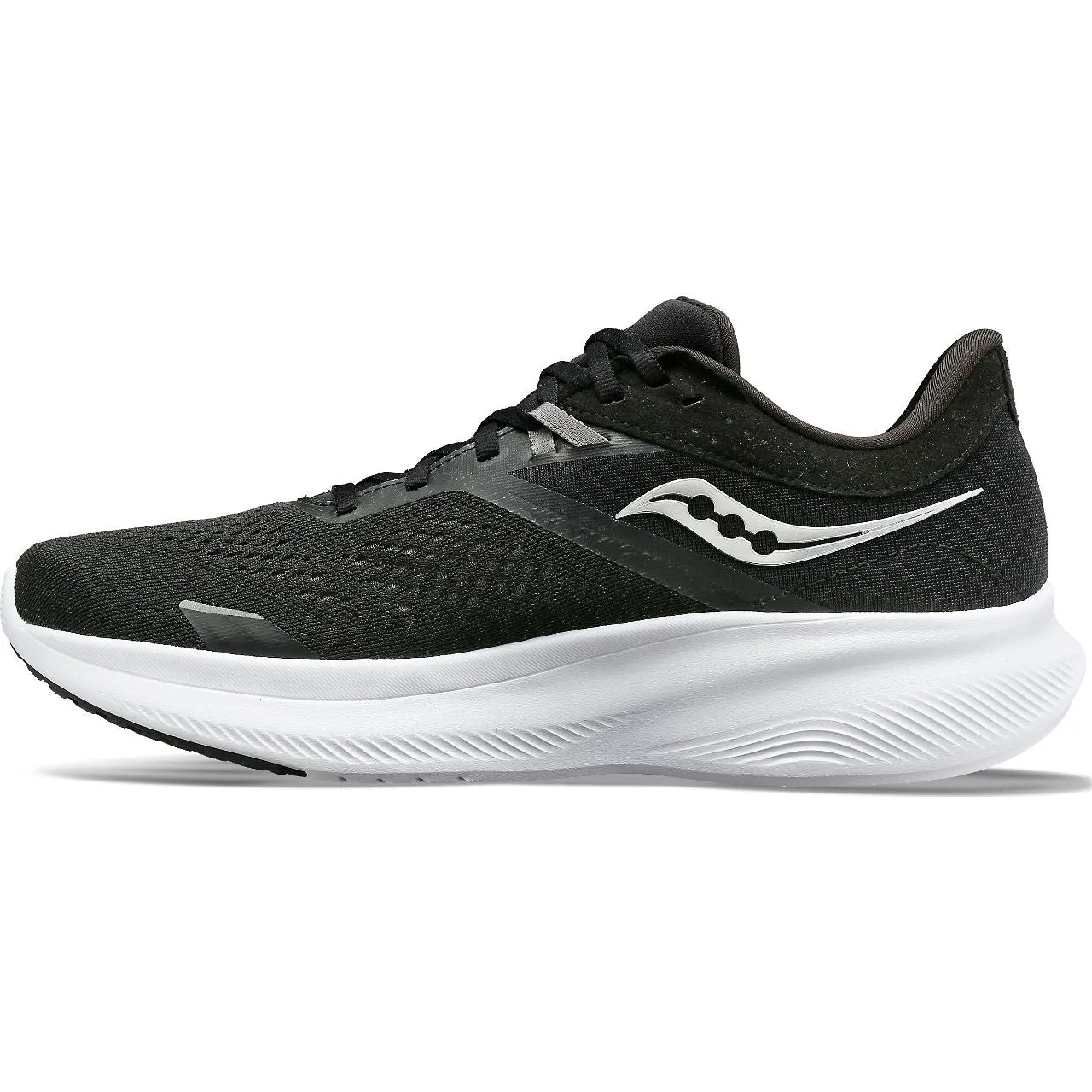 Saucony Ride 16 Wide (Mens) - Black/White