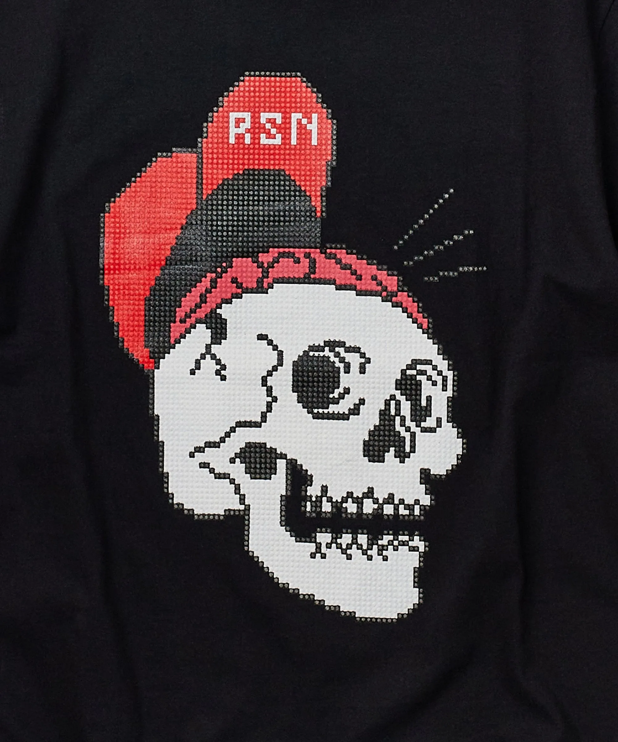 Skull Bricks Short Sleeve Tee - Black