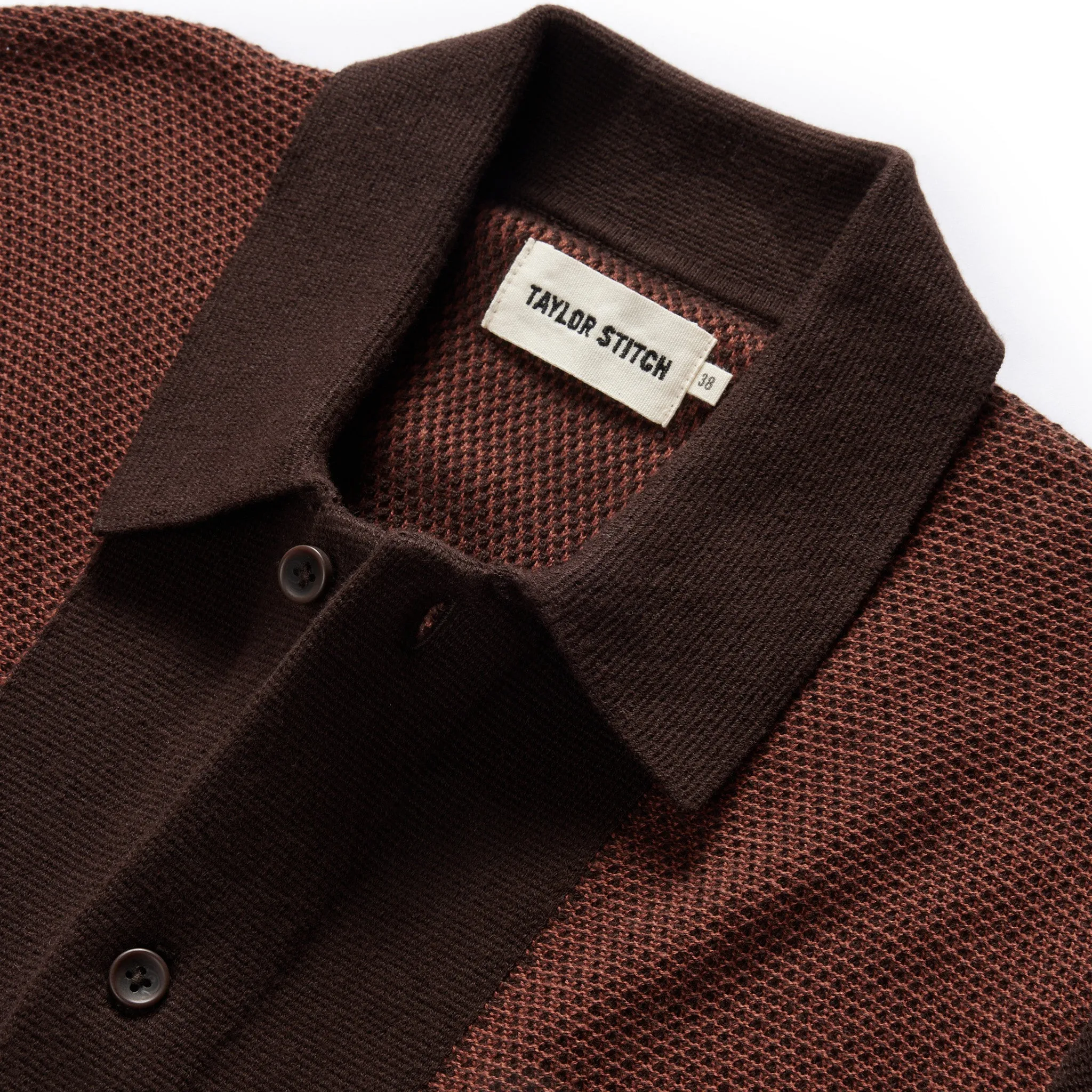 The Button Down Polo in Morita Seed Stitch