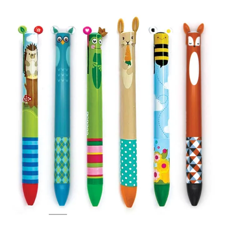 Twice as Nice 2 Color Click Pens ~ 6 Styles